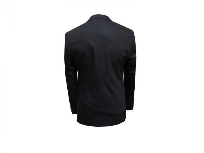 Herren Anzug mit Weste Schwarz Slim