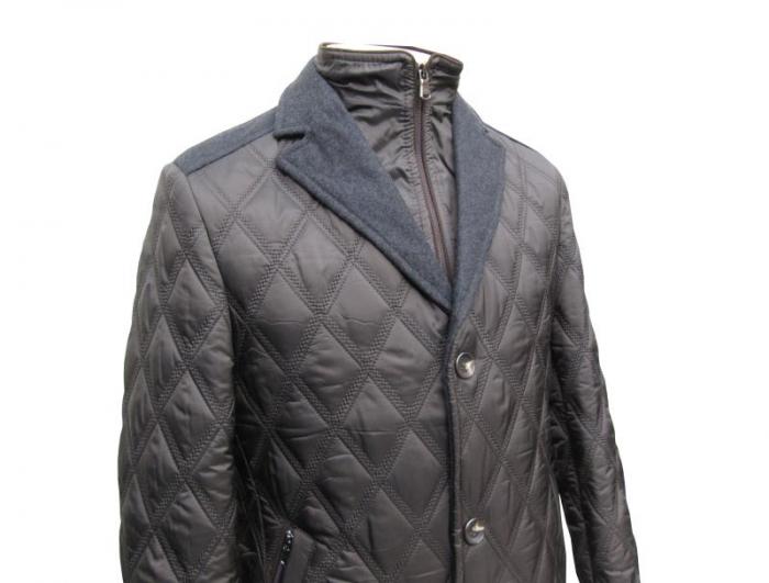 Herren Übergangsjacke Steppjacke Doppelkragen