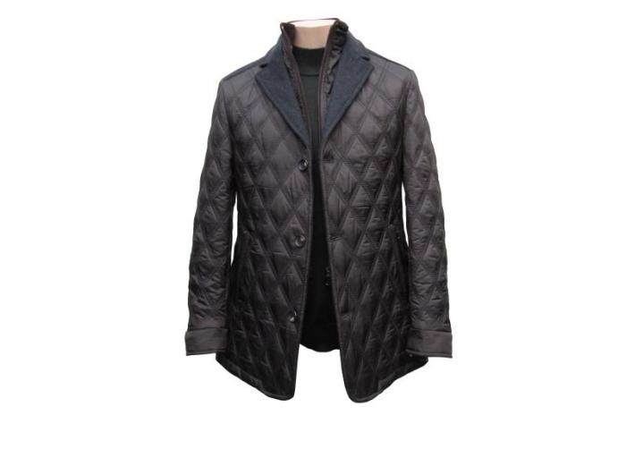 Herren Übergangsjacke Steppjacke Doppelkragen