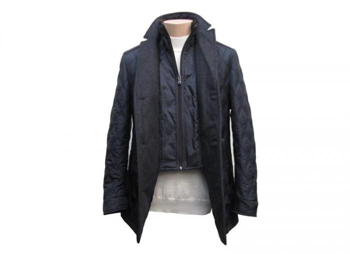 Herren Übergangsjacke Steppjacke Doppelkragen