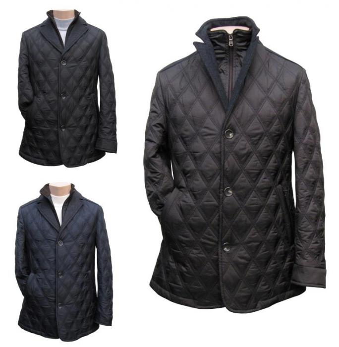 Herren Übergangsjacke Steppjacke Doppelkragen