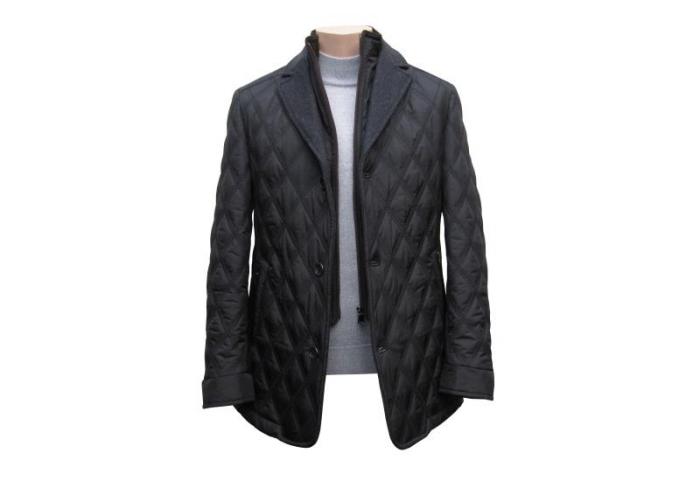 Herren Übergangsjacke Steppjacke Doppelkragen