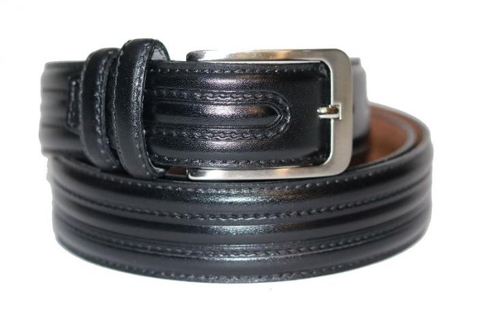 Herren Leder Gürtel gemustert