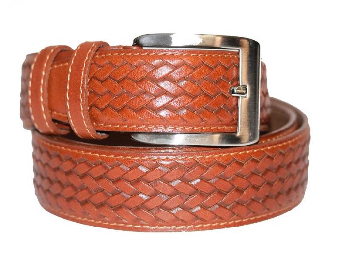Flecht Herren Echt Leder Gürtel