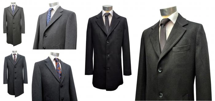 Herrenmantel Knielange Wollmantel für jeden Anlass