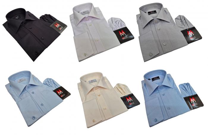 Schattenstreifen Herrenhemd Slim-fit