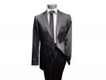 Glanz Sakko Anzugjacke Jackett Schwarz